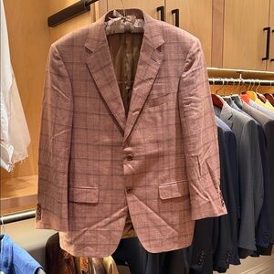 Canali Men's Plaid Blazer - Tan